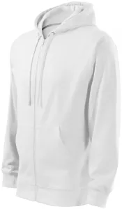 Herren Sweatshirt mit Kapuze, weiß, XL