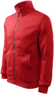 Herren Sweatshirt ohne Kapuze, rot, 3XL #376474