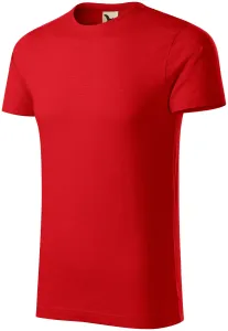Herren-T-Shirt aus strukturierter Bio-Baumwolle, rot, 2XL