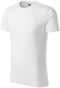 Herren-T-Shirt aus strukturierter Bio-Baumwolle, weiß, 2XL