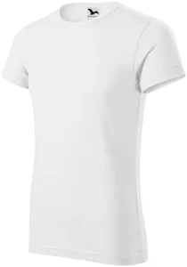 Herren T-Shirt mit gerollten Ärmeln, weiß, XL #708622