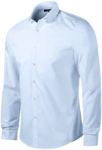 Herrenhemd mit langen Ärmeln Slim Fit, hellblau, XL