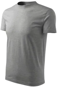 Klassisches T-Shirt, dunkelgrauer Marmor, S
