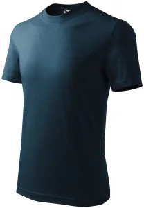 Klassisches T-Shirt für Kinder, dunkelblau, 122cm / 6Jahre