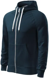 Kontrastiertes Herren-Sweatshirt mit Kapuze, dunkelblau, 3XL