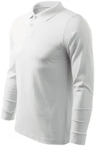 Langärmliges Poloshirt für Herren, weiß, 2XL #377867