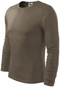 Langärmliges T-Shirt für Männer, army, XL #705083