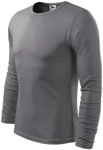 Langärmliges T-Shirt für Männer, stahlgrau, L