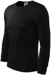 Langärmliges T-Shirt für Männer, schwarz, 2XL