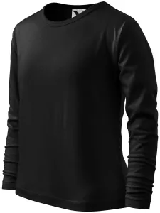 LangarmShirt für Kinder, schwarz, 110cm / 4Jahre #706278