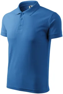 Loses Poloshirt der Männer, hellblau, XL #706460