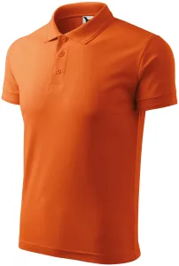 Loses Poloshirt der Männer, orange, M