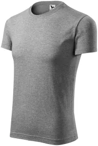 Modisches T-Shirt für Männer, dunkelgrauer Marmor, 3XL