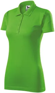 Slim Fit Poloshirt für Damen, Apfelgrün, XS