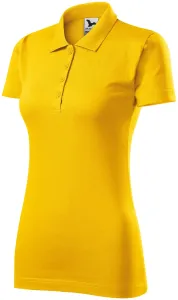 Slim Fit Poloshirt für Damen, gelb, XS #709219