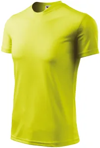 Sport-T-Shirt für Kinder, Neon Gelb, 134cm / 8Jahre