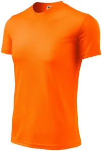 Sport-T-Shirt für Kinder, neon orange, 158cm / 12Jahre #378645