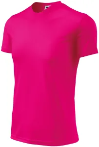 Sport-T-Shirt für Kinder, neon pink, 122cm / 6Jahre