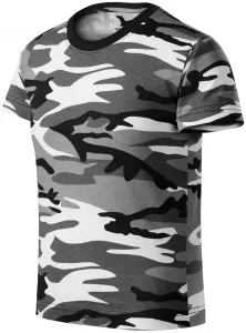 T-Shirt der Camouflage-Kinder, Tarngrau, 134cm / 8Jahre
