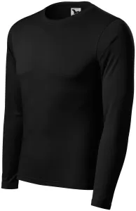 T-Shirt für den Sport mit langen Ärmeln, schwarz, 3XL