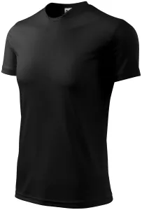 T-Shirt mit asymmetrischem Ausschnitt, schwarz, L