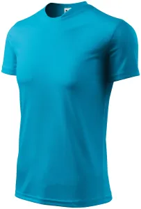T-Shirt mit asymmetrischem Ausschnitt, türkis, XL #376657