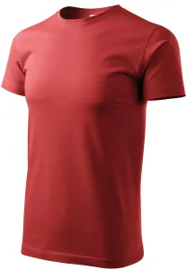 T-Shirt mit höherem Gewicht Unisex, burgund, S