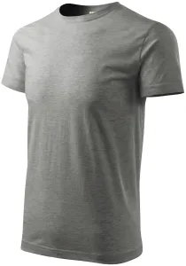 T-Shirt mit höherem Gewicht Unisex, dunkelgrauer Marmor, XS