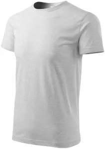 T-Shirt mit höherem Gewicht Unisex, hellgrauer Marmor, L