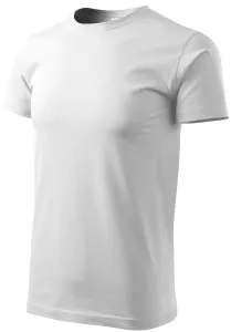 T-Shirt mit höherem Gewicht Unisex, weiß, 3XL