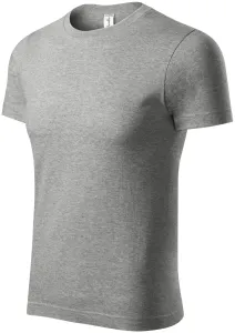 T-Shirt mit kurzen Ärmeln, dunkelgrauer Marmor, 4XL