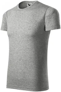 T-Shirt mit kurzen Ärmeln, dunkelgrauer Marmor, XL