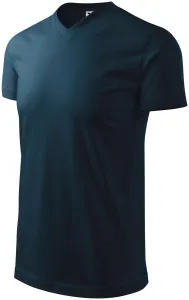 T-Shirt mit kurzen Ärmeln, gröber, dunkelblau, M #376553