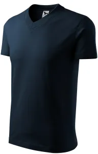 T-Shirt mit kurzen Ärmeln, mittleres Gewicht, dunkelblau, 2XL