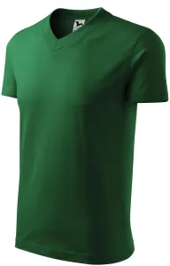 T-Shirt mit kurzen Ärmeln, mittleres Gewicht, Flaschengrün, 2XL
