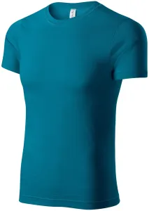T-Shirt mit kurzen Ärmeln, petrol blue, 2XL