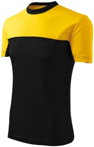 T-Shirt mit zwei Farben, gelb, 3XL