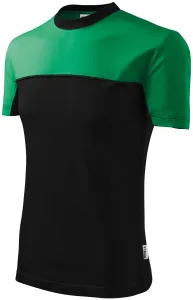T-Shirt mit zwei Farben, Grasgrün, 3XL