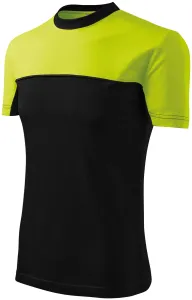 T-Shirt mit zwei Farben, lindgrün, S #705914