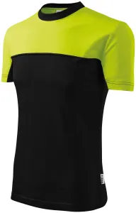 T-Shirt mit zwei Farben, lindgrün, S