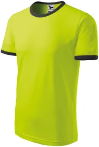 Unisex kontrast T-Shirt, lindgrün, L #706178