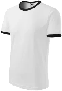 Unisex kontrast T-Shirt, weiß, S #706135