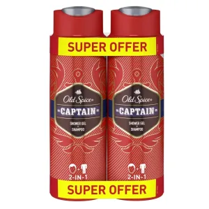 Old Spice Captain Duschgel & Shampoo 2 in 1 2x400 ml