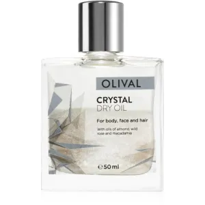 Olival Crystal Multifunktions-Trockenöl mit Glitzerpartikeln für Gesicht, Körper und Haare 50 ml