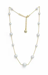 Oliver Weber Anmutige vergoldete Halskette mit Perlen Oceanides Silky Pearls 12308G