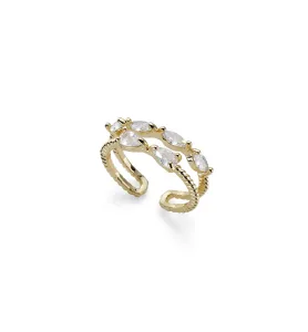 Oliver Weber Bezaubernder vergoldeter Ring Rapunzel 41214G M (53 - 55 mm)