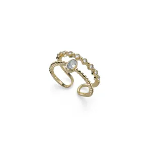 Oliver Weber Eleganter vergoldeter Ring Tiana 41213G M (53 - 55 mm)