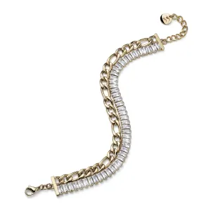 Oliver Weber Luxuriöses, doppelt vergoldetes Armband mit Kristallen Shuffle 32330G