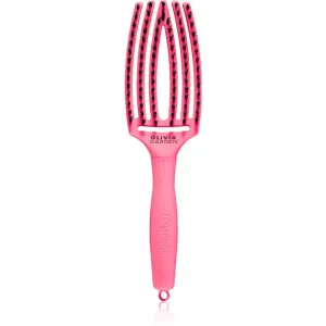 Olivia Garden Fingerbrush L´amour Flache Bürste für das Haar Hot Pink