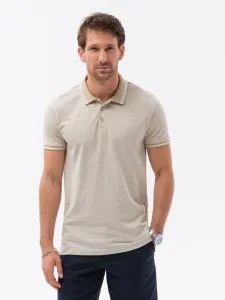 Ombre Clothing Polo T-Shirt Beige #1267539